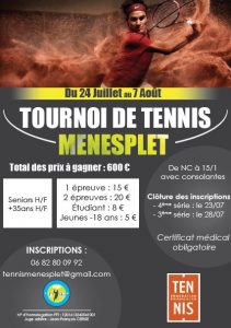 tennis tournois Ménesplet 24.7-7.8.2016